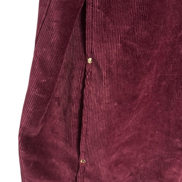 Susan Graver Weekend Ribbed Velour Zip Front Knit Vest Size Small Wine Color L - Picture 8 of 11